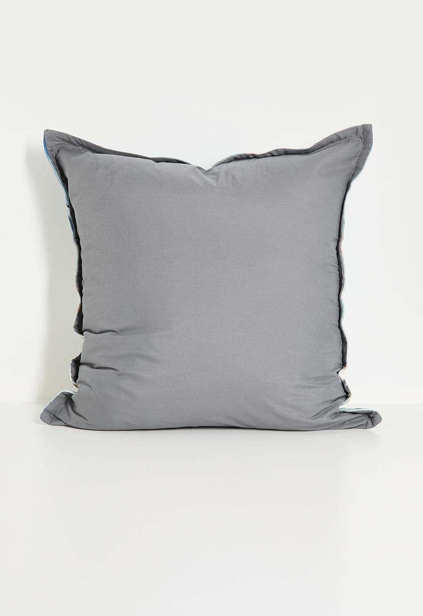 Grey Gardens - Indigo sweep cushion cover - multi