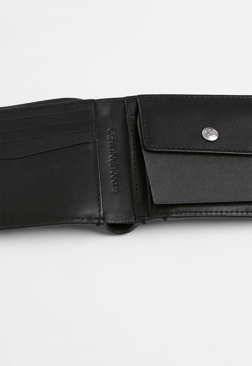 Calvin Klein - Monogram Soft Bifold W/Coin - Black