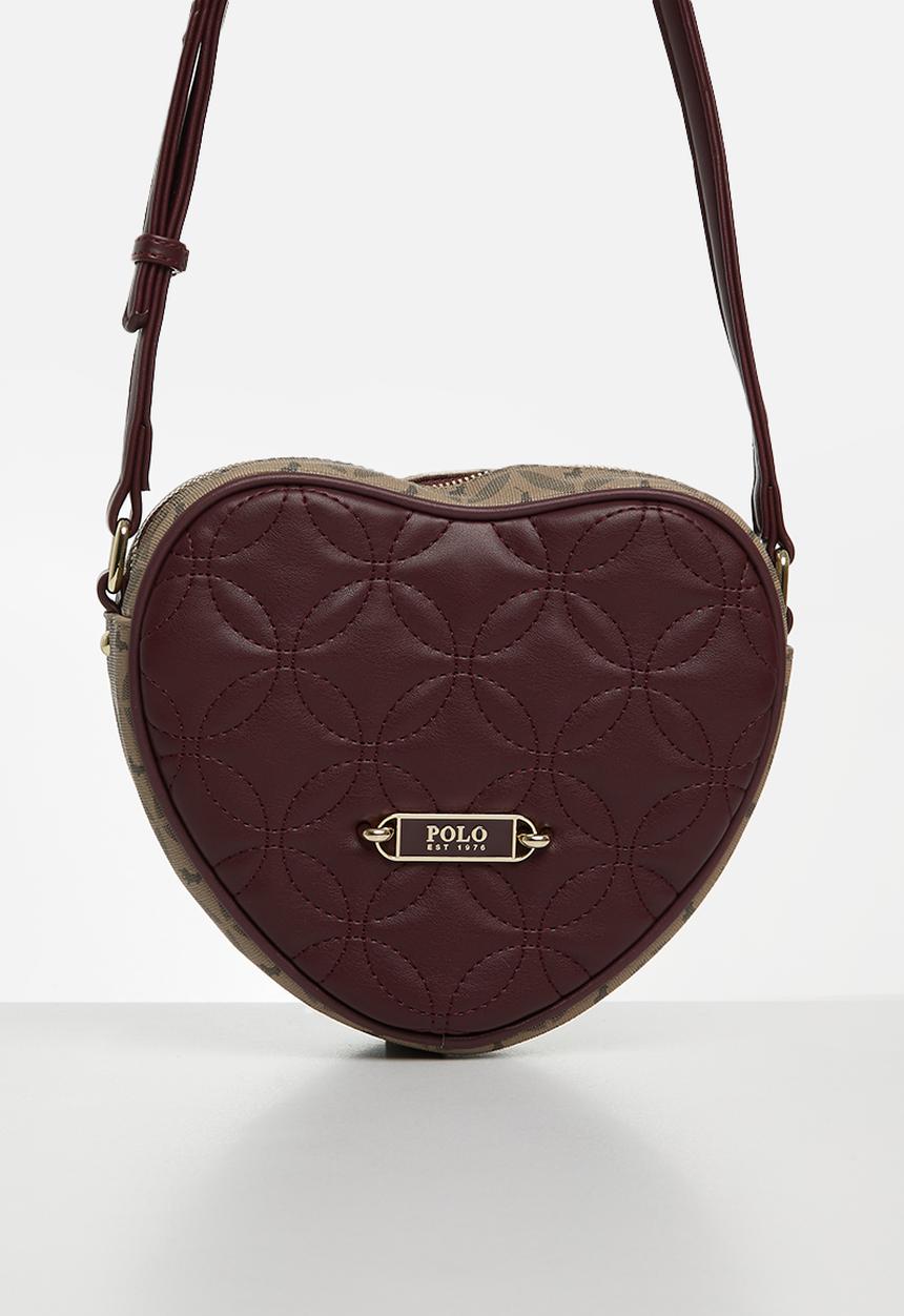 POLO - Madison heart crossbody bag - garnet