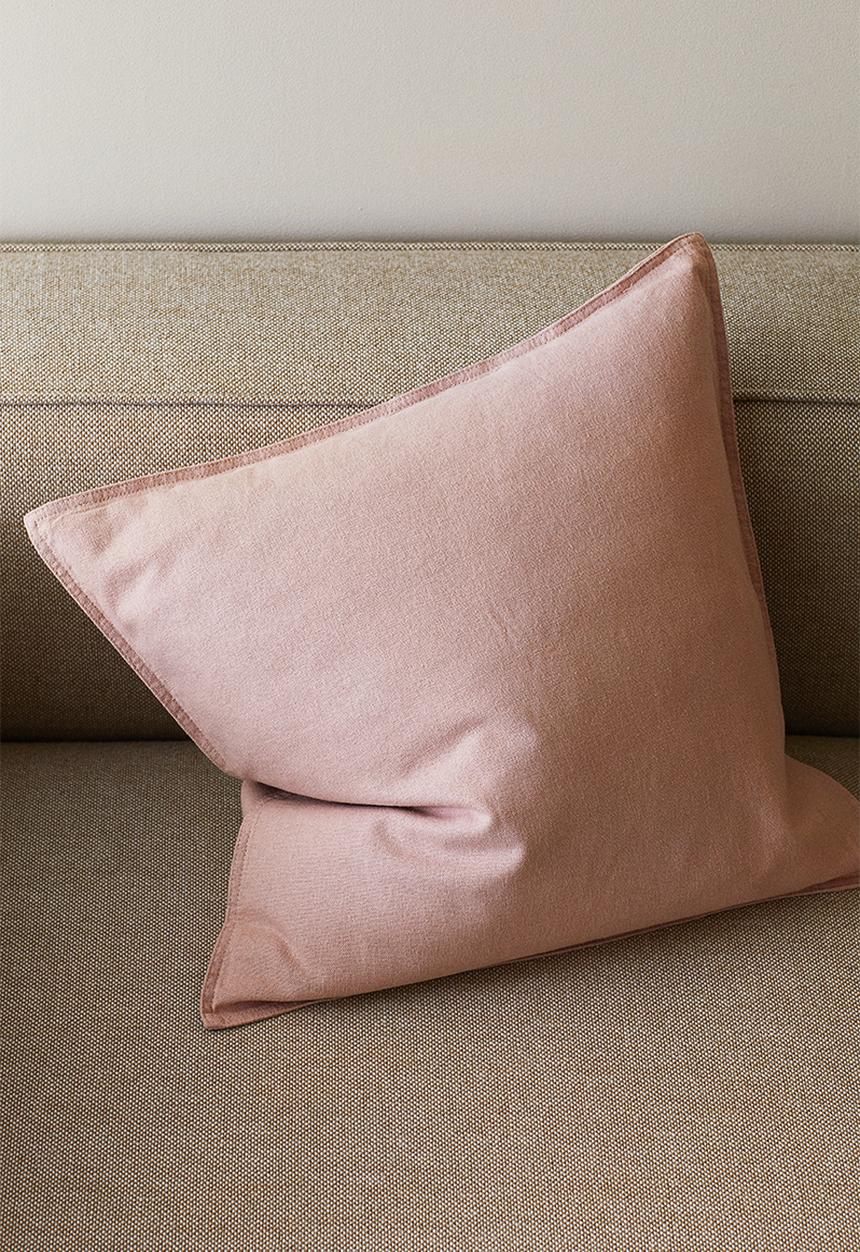 H&M - Linen-blend cushion cover - dusty pink 