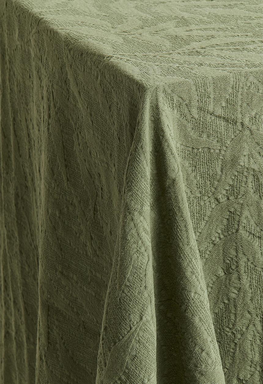 H&M - Jacquard-weave tablecloth - dusty khaki green