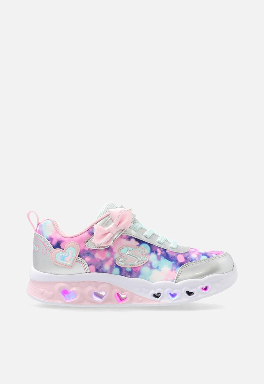 Skechers - Flutter Heart Lights - Silver Light Pink