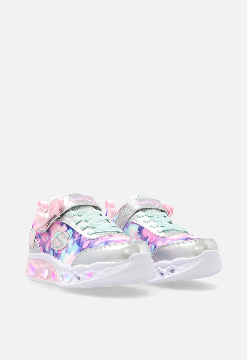 Skechers - Flutter Heart Lights - Silver Light Pink