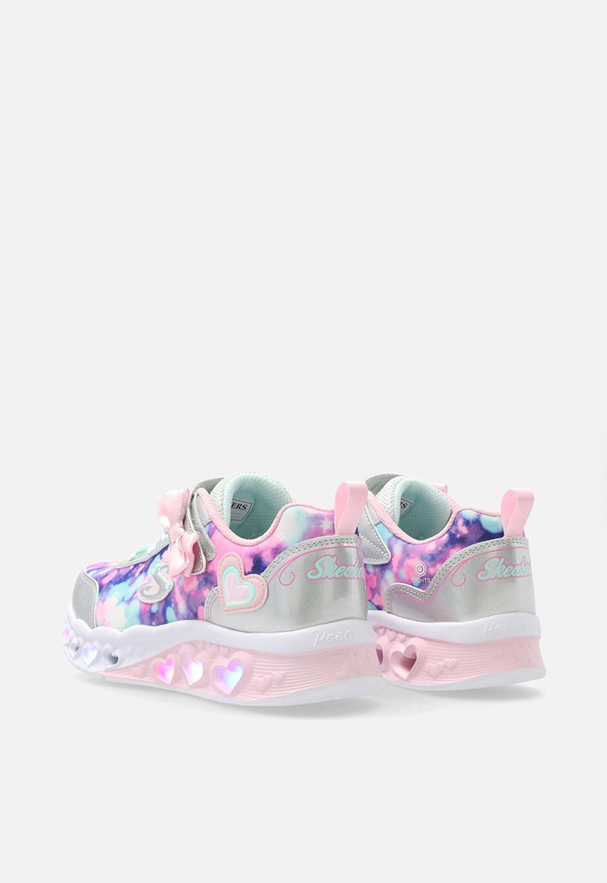 Skechers - Flutter Heart Lights - Silver Light Pink