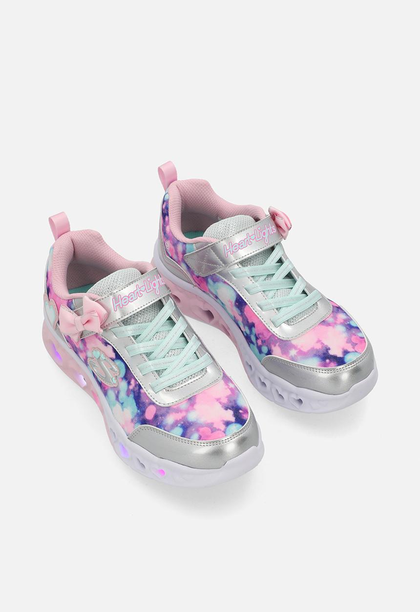 Skechers - Flutter Heart Lights - Silver Light Pink