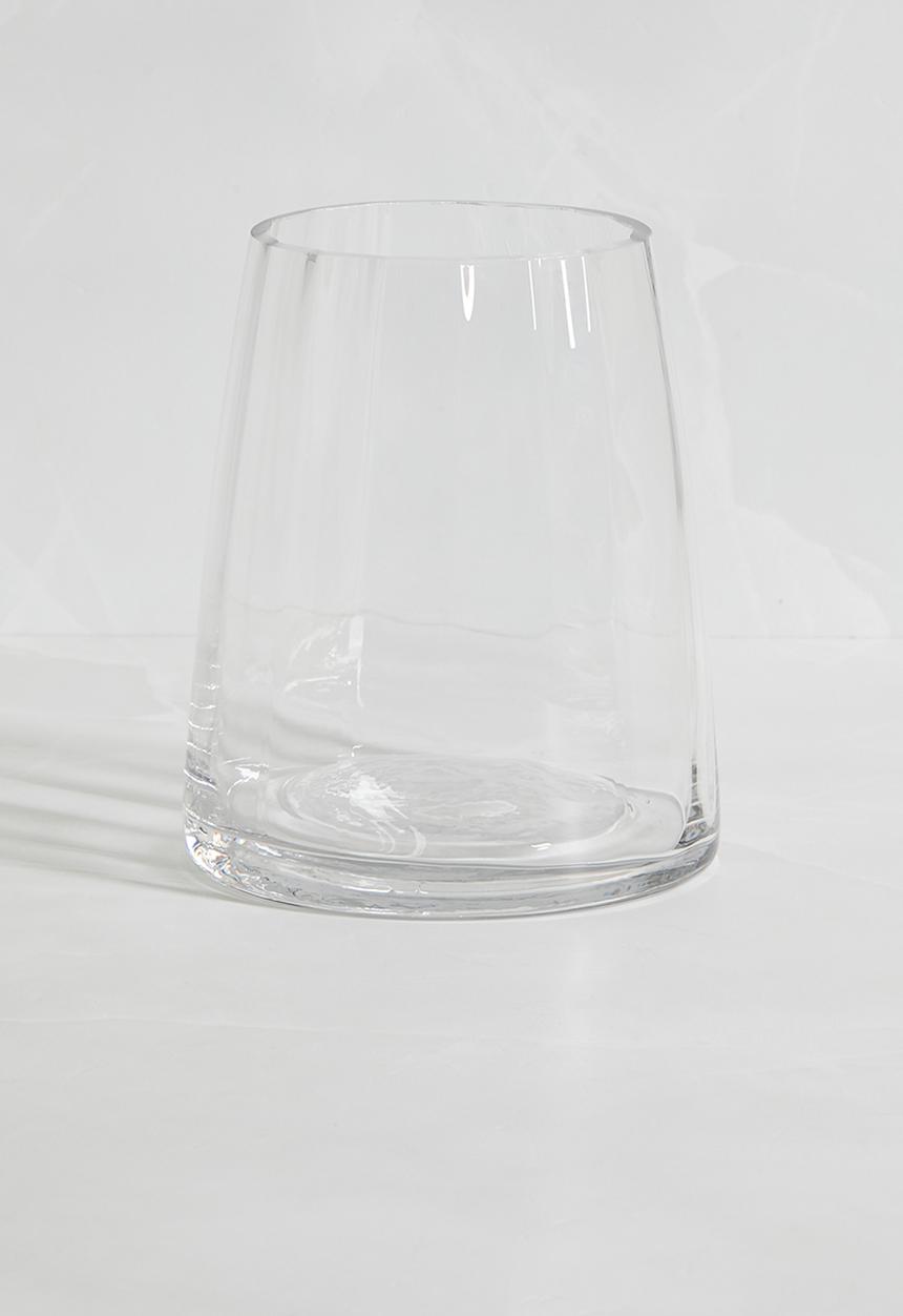 Silk By Design - Flores Glass Vase - Clear