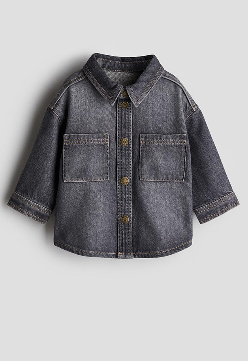 H&M - Denim shirt - denim grey