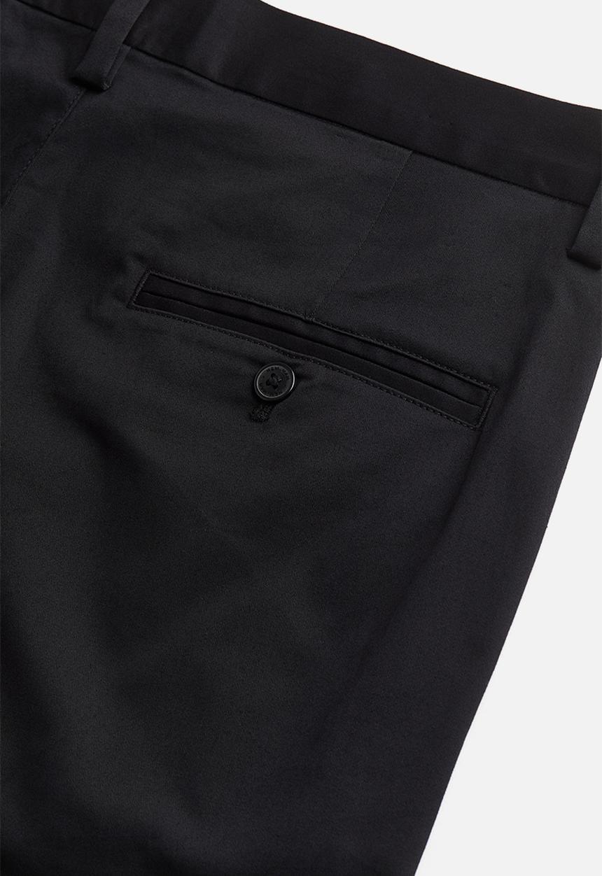 H&M - Slim fit twill trousers - black