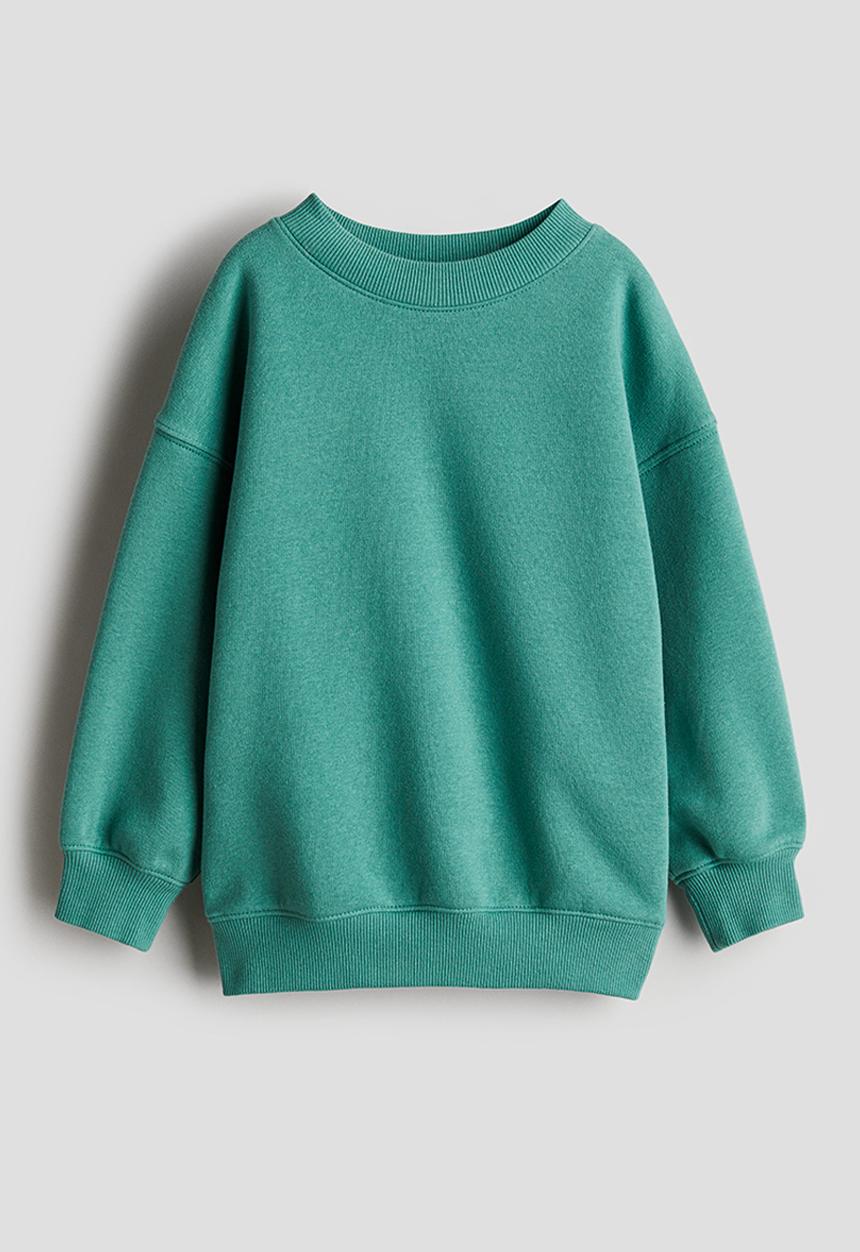H&M - Oversized crew-neck sweatshirt - green