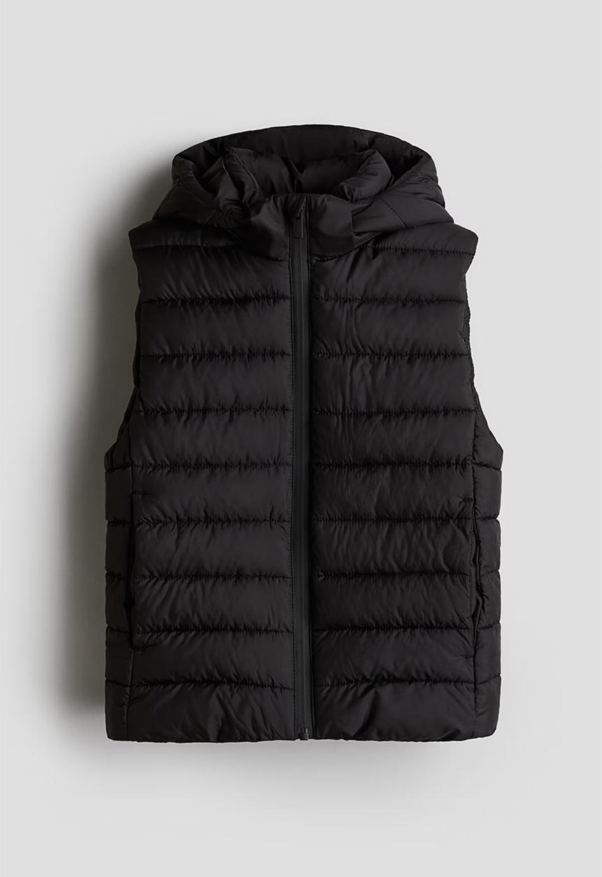 H&M - Puffer gilet - black