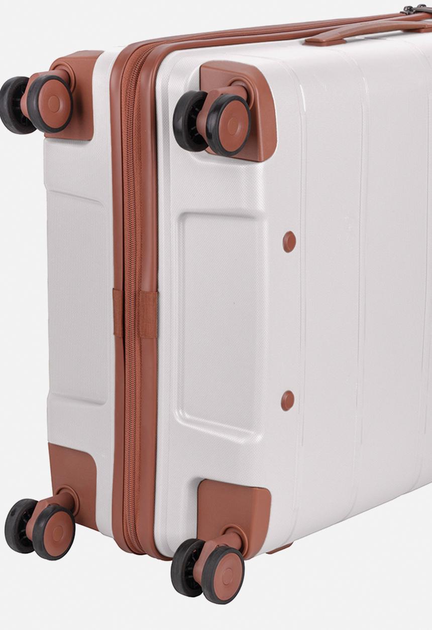 Cellini - Monte Carlo Trolley Case - White & Tan