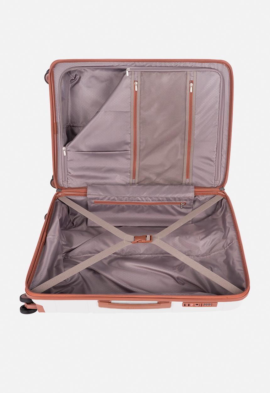 Cellini - Monte Carlo Trolley Case - White & Tan