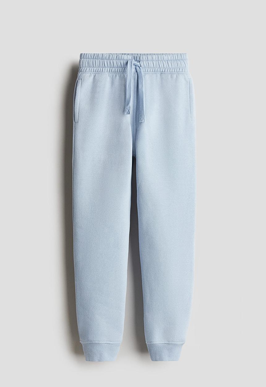 H&M - Cotton sweatshirt joggers - light blue