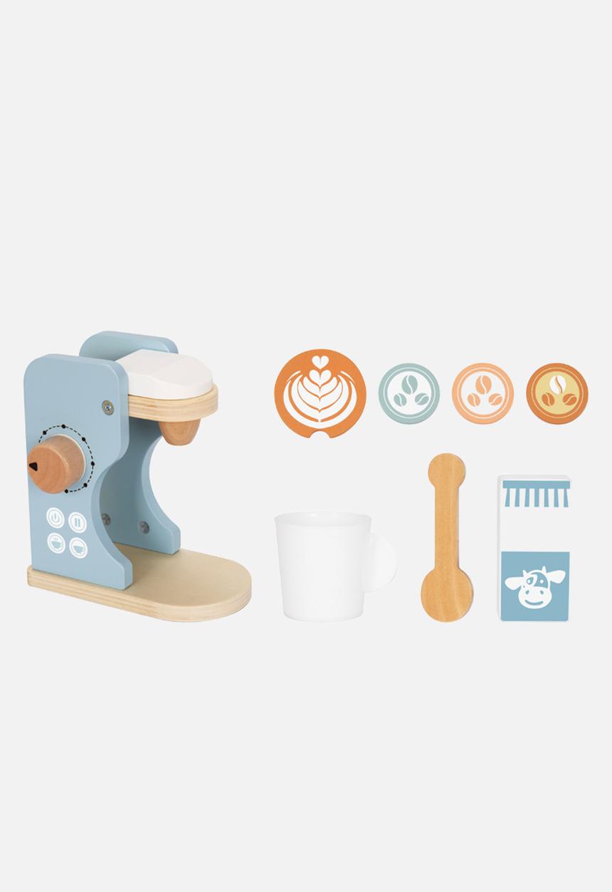 Greenbean Learning - Pretend & play wooden coffee maker set 8pcs - multi