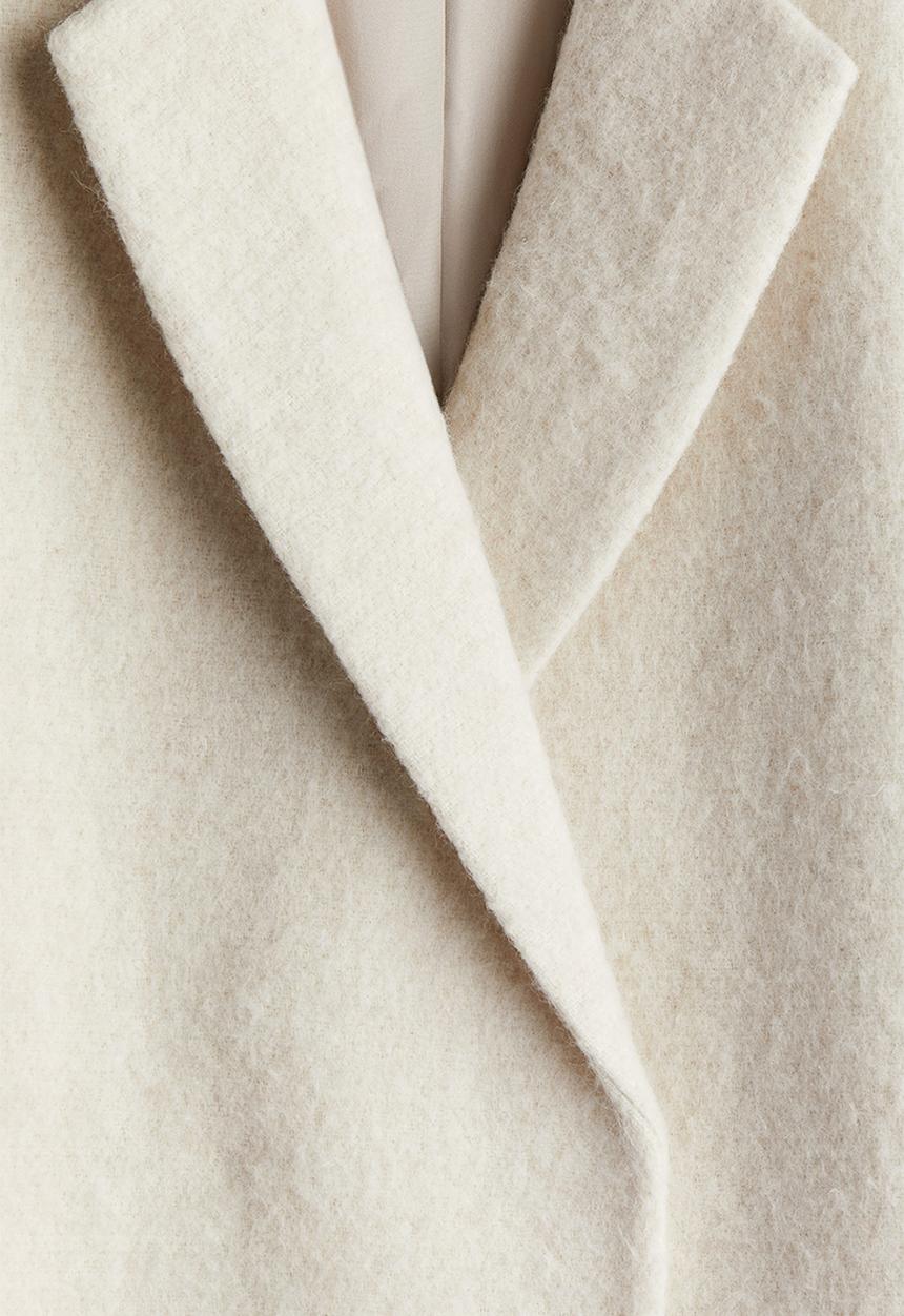 H&M - Double-breasted coat - cream