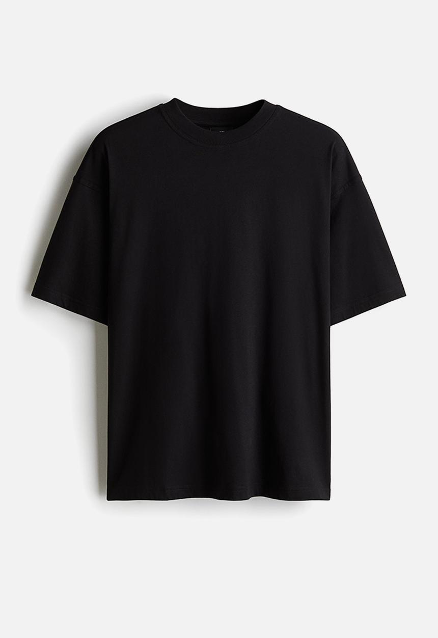 H&M - Oversized fit T-shirt - black