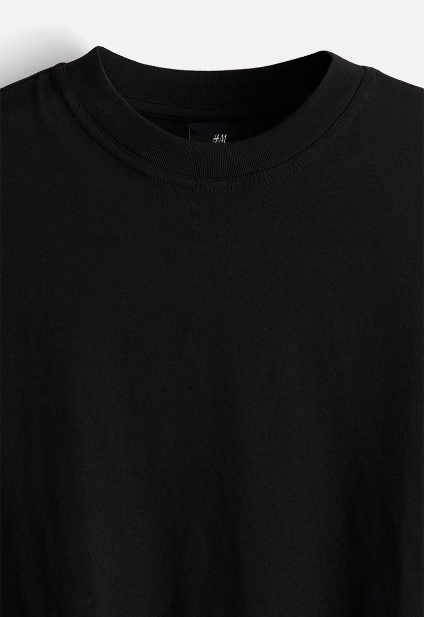 H&M - Oversized fit T-shirt - black