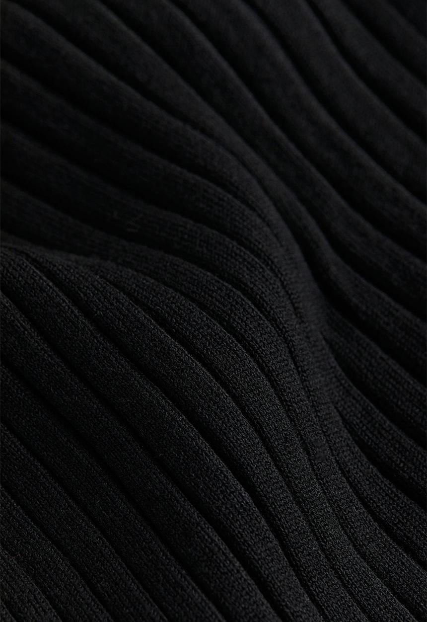 H&M - Rib-knit bodycon dress - black