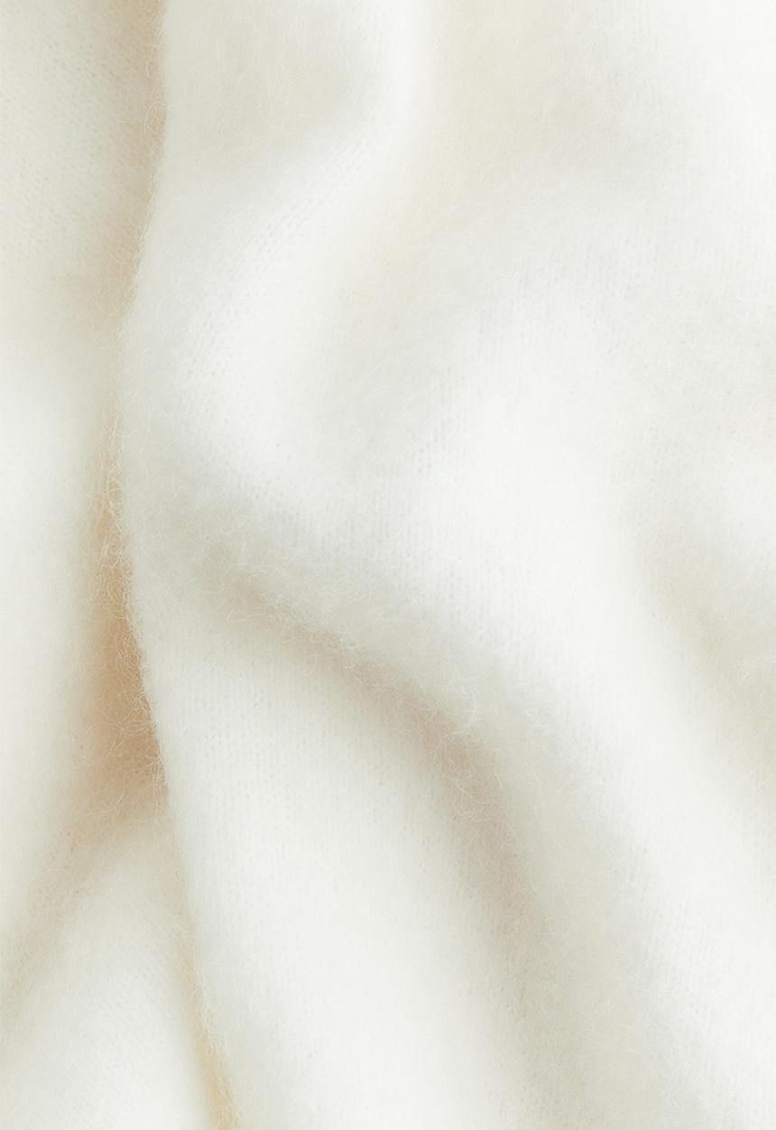 H&M - Oversized mohair-blend jumper - white