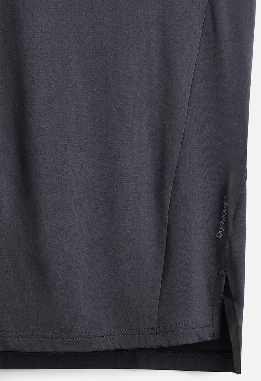 H&M - Regular fit sports top with drymove™ - dark grey 