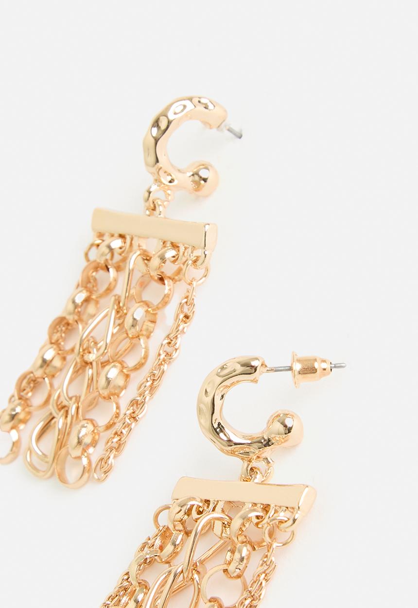 Tessa Design - Olivia chain earring - gold