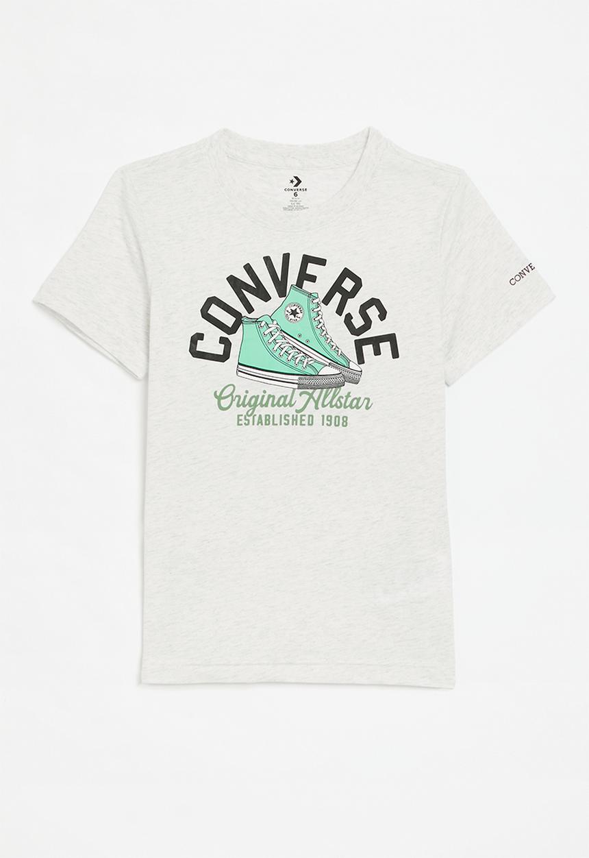 Converse - Converse retro remix sneaker arc tee - birch heather