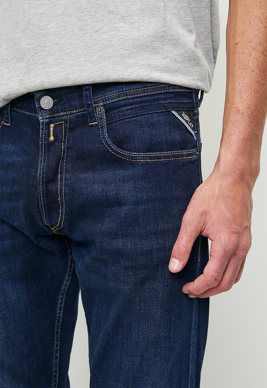 Replay - 11 Oz Indigo Stretch Denim - Dark Blue