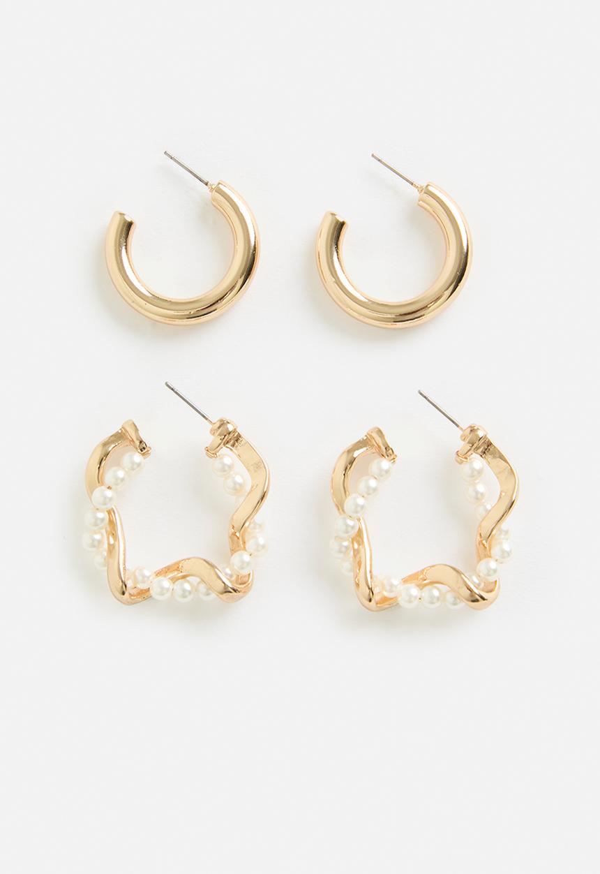 Tessa Design - Emily twisted hoop set - gold