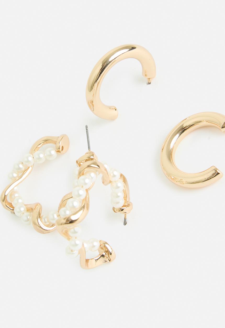 Tessa Design - Emily twisted hoop set - gold