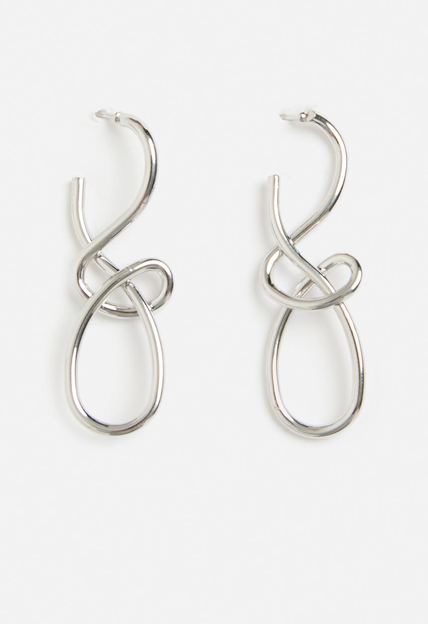 Tessa Design - Amelia twisted earring  -silver