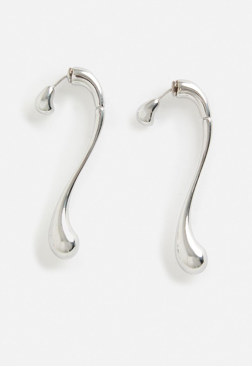 Tessa Design - Elsa curved earring - silver