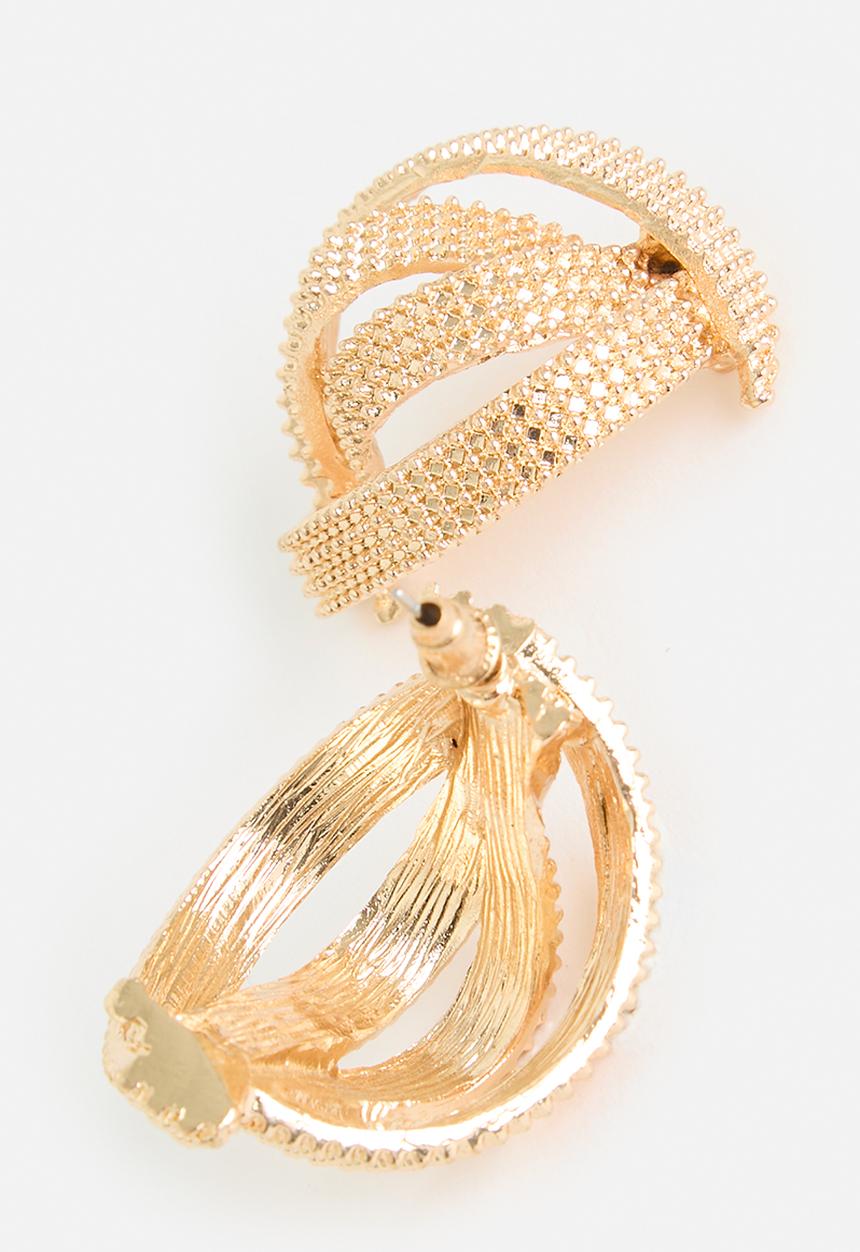 Tessa Design - Camilla folded earring - gold