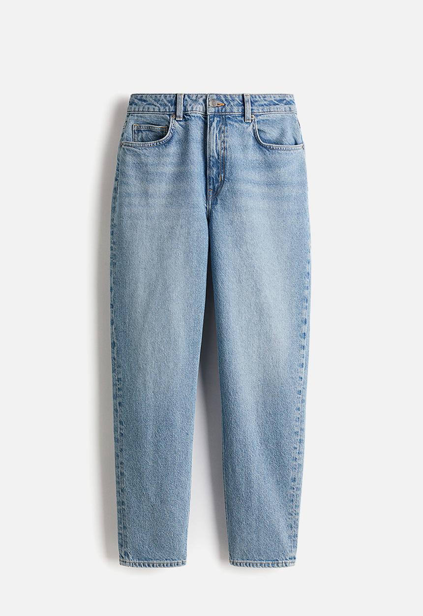 H&M - Slim mom high ankle jeans - light denim blue 