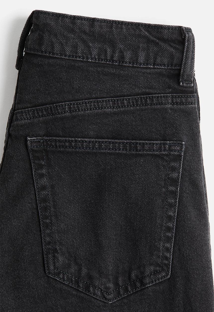 H&M - Slim mom high ankle jeans - washed black