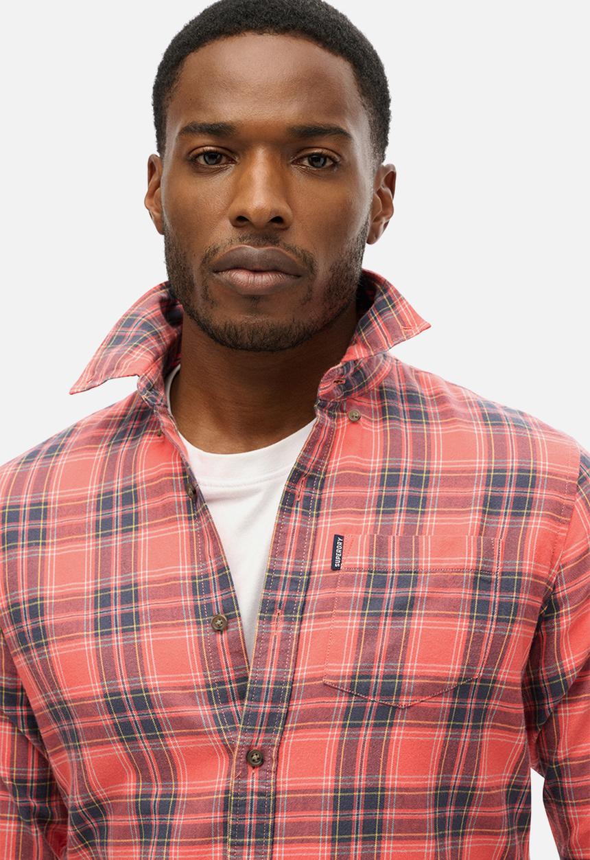 Superdry. - Organic Cotton Vintage Check Shirt - Red Check