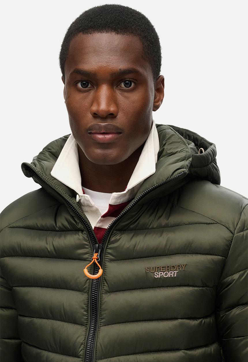 Superdry. - Hooded Fuji Padded Jacket - Army Khaki