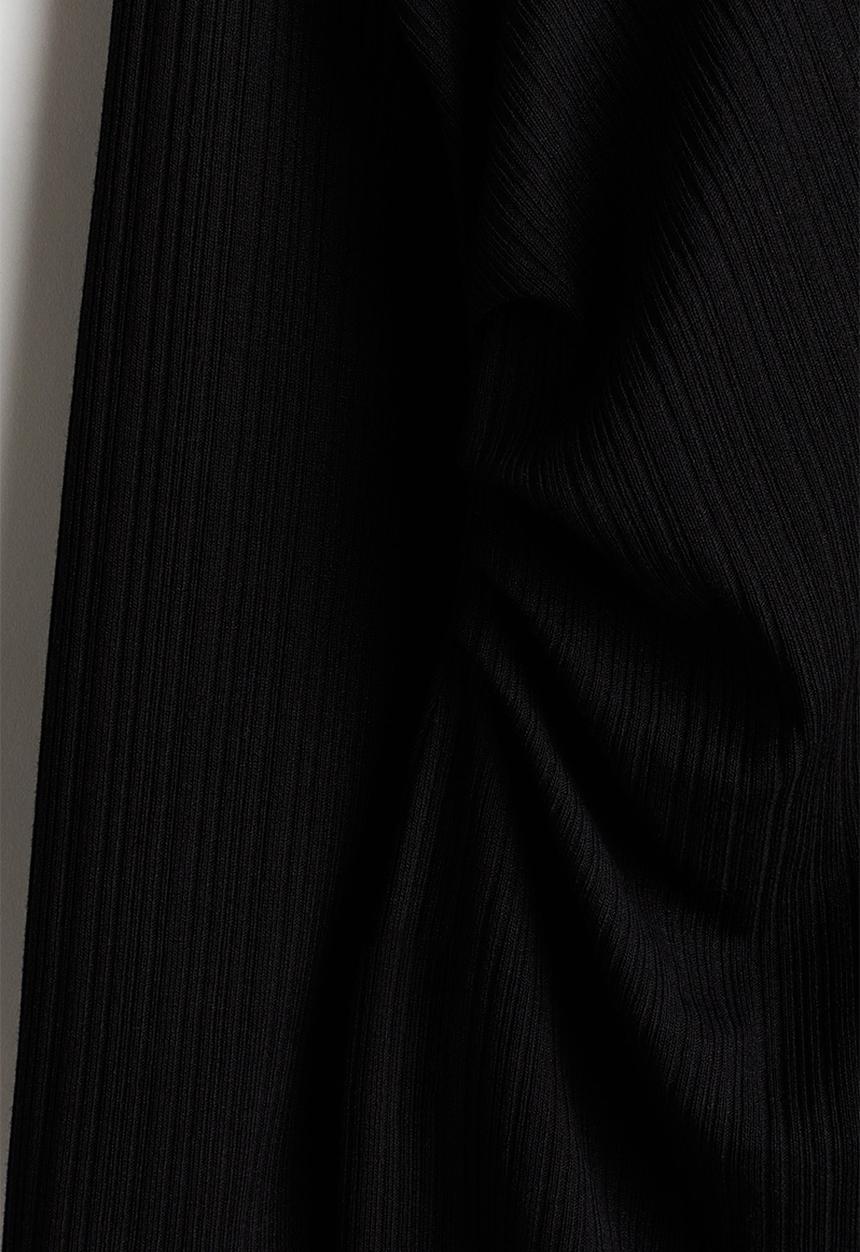 H&M - Draped bodycon dress - black