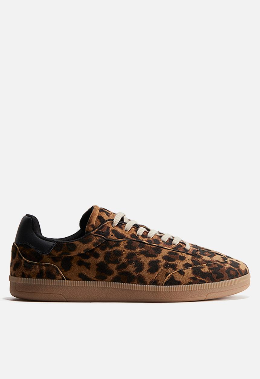 H&M - Trainers - dark beige leopard print
