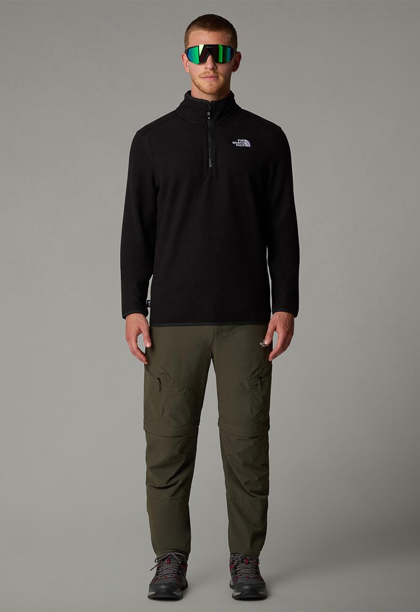 The North Face - 100 Glacier 1/4 Zip - Eu - TNF Black-NPF
