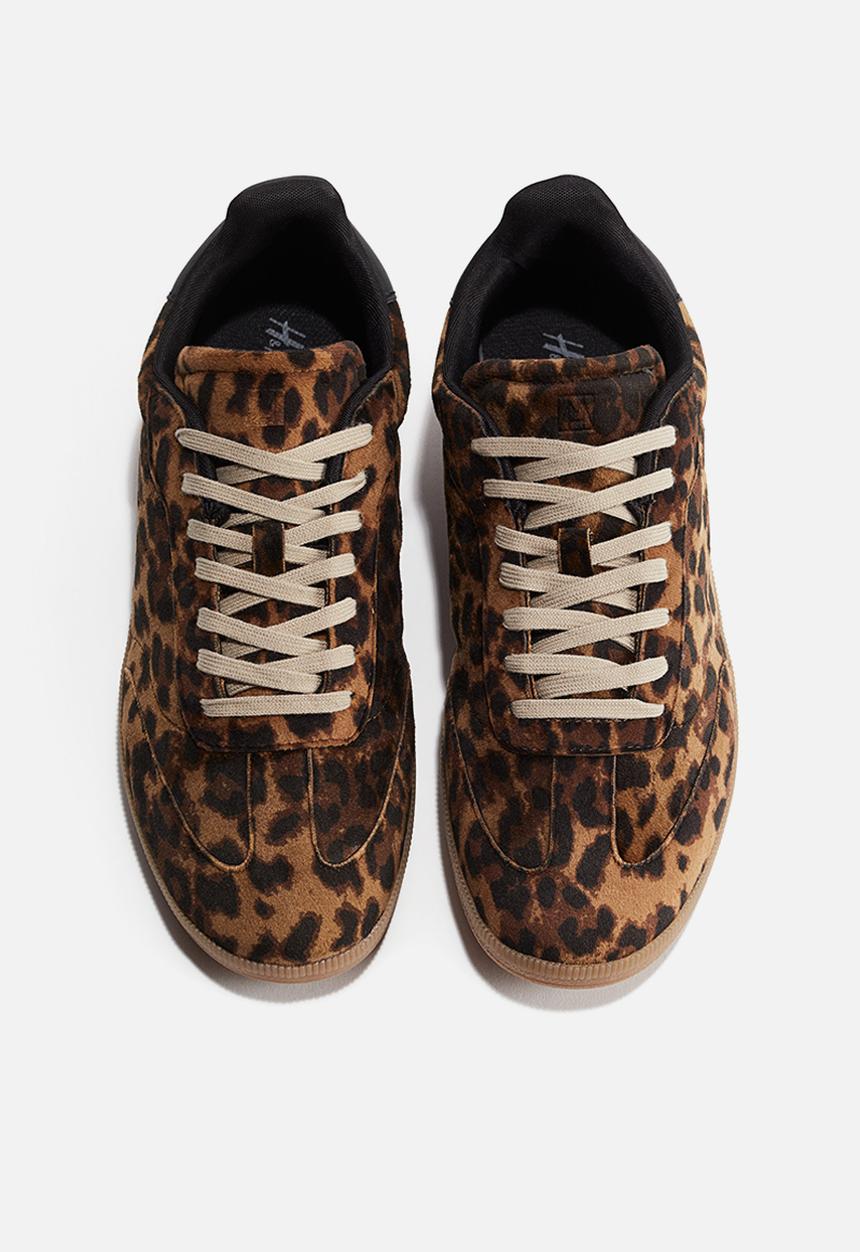 H&M - Trainers - dark beige leopard print