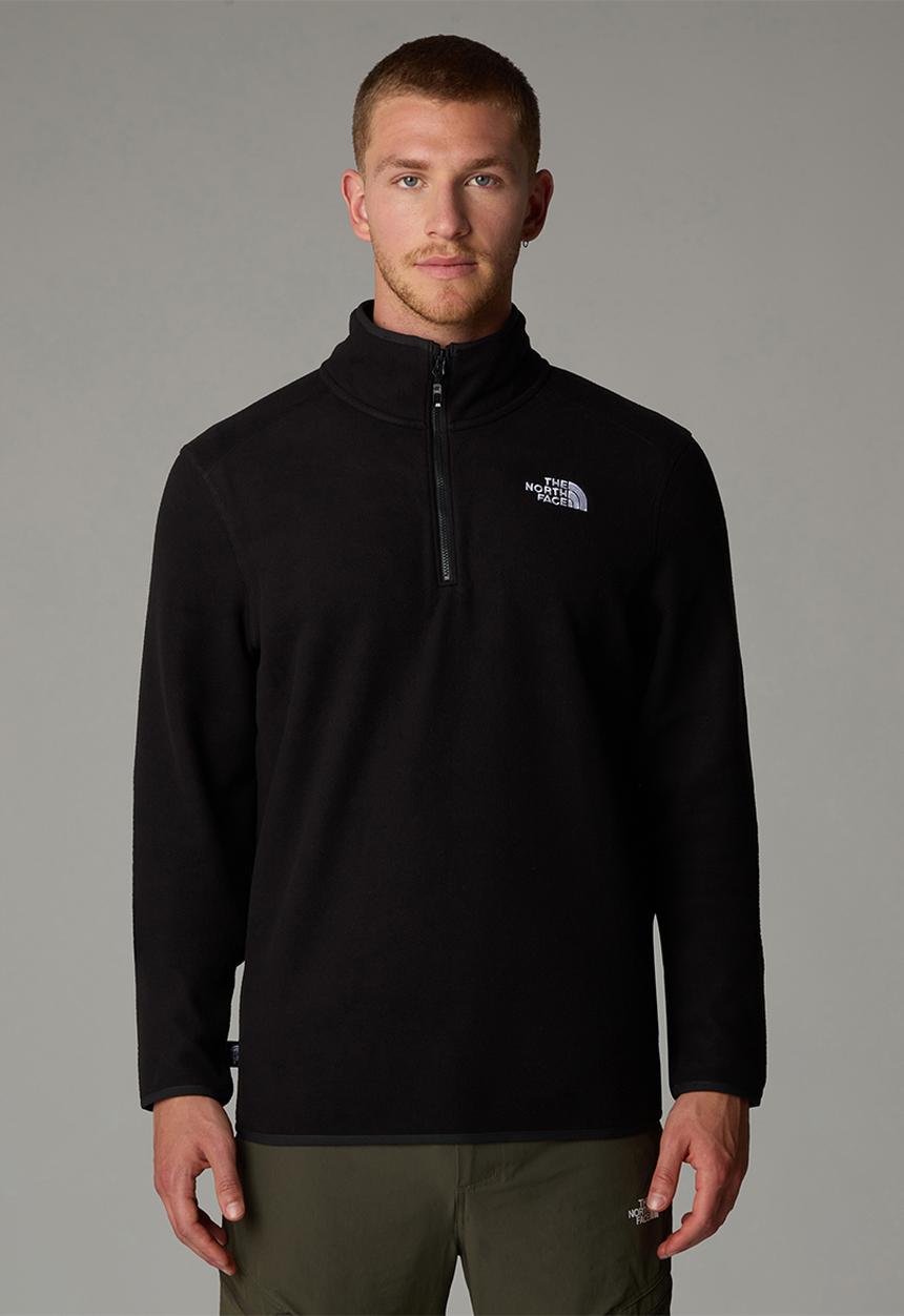 The North Face - 100 Glacier 1/4 Zip - Eu - TNF Black-NPF