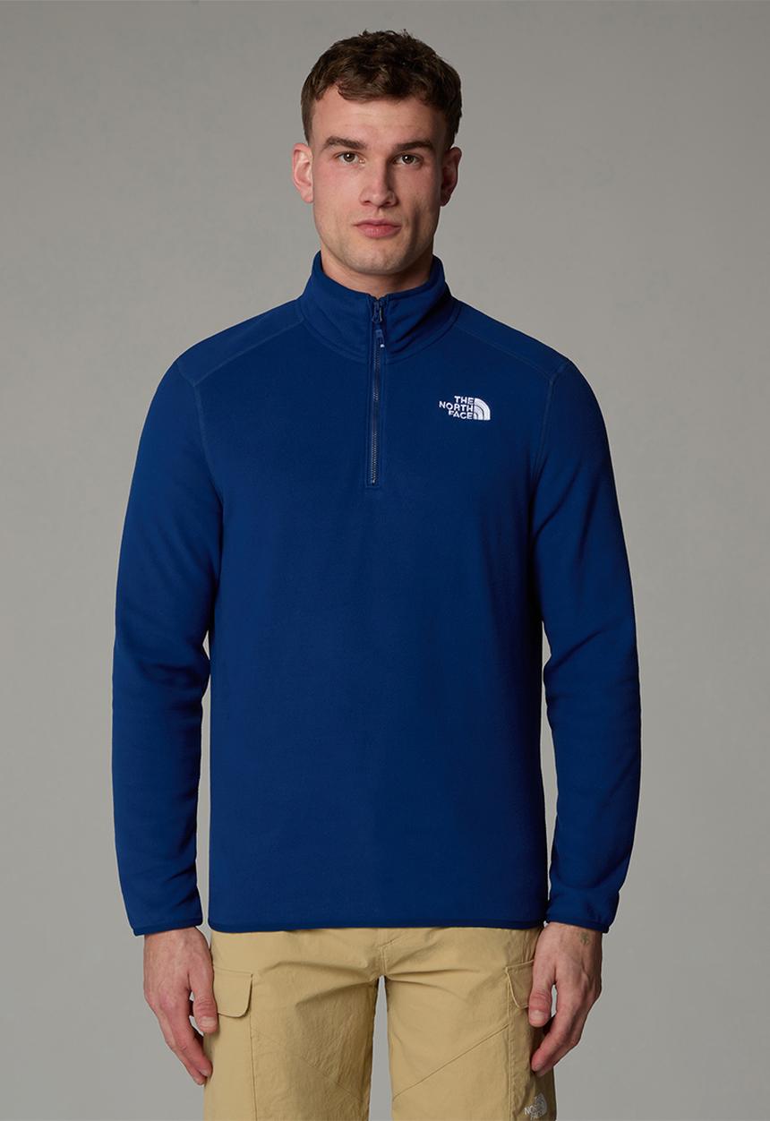 The North Face - 100 Glacier 1/4 Zip - Eu - Estate Blue