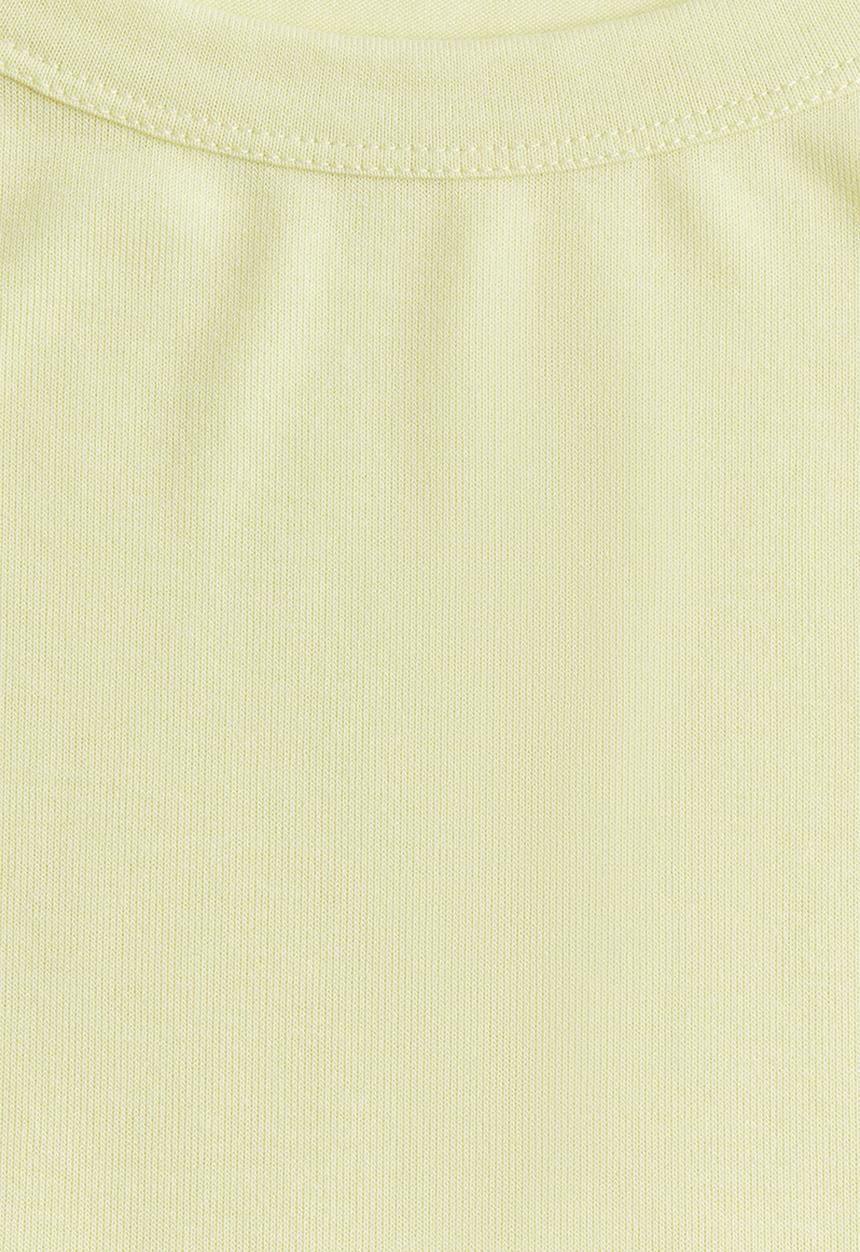 H&M - Scoop-neck top - light yellow 