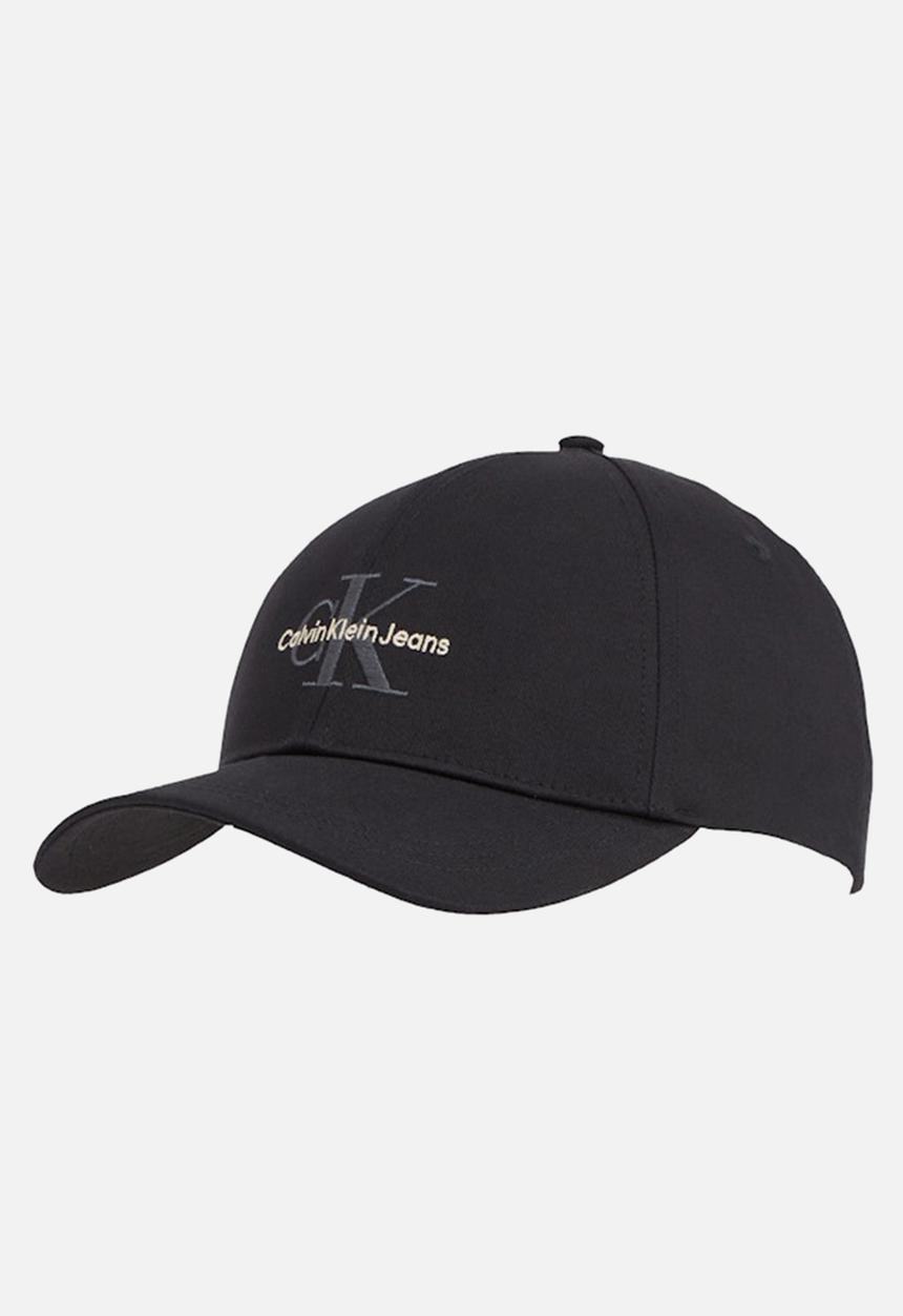 Calvin Klein - Mono logo embro cap - black