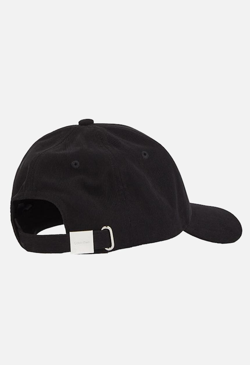 Calvin Klein - Corduroy cotton cap - pvh black