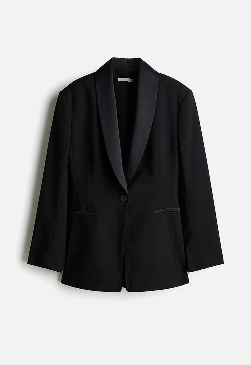 H&M - Tuxedo blazer - black