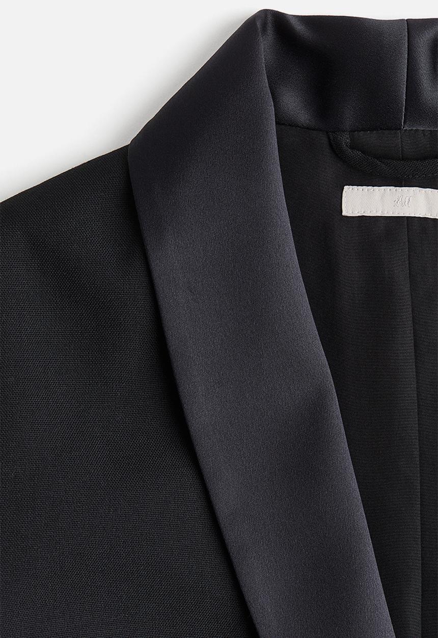 H&M - Tuxedo blazer - black