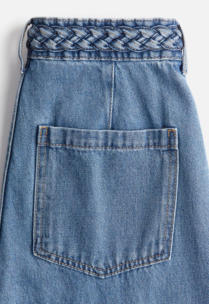 H&M - Wide high jeans - light denim blue
