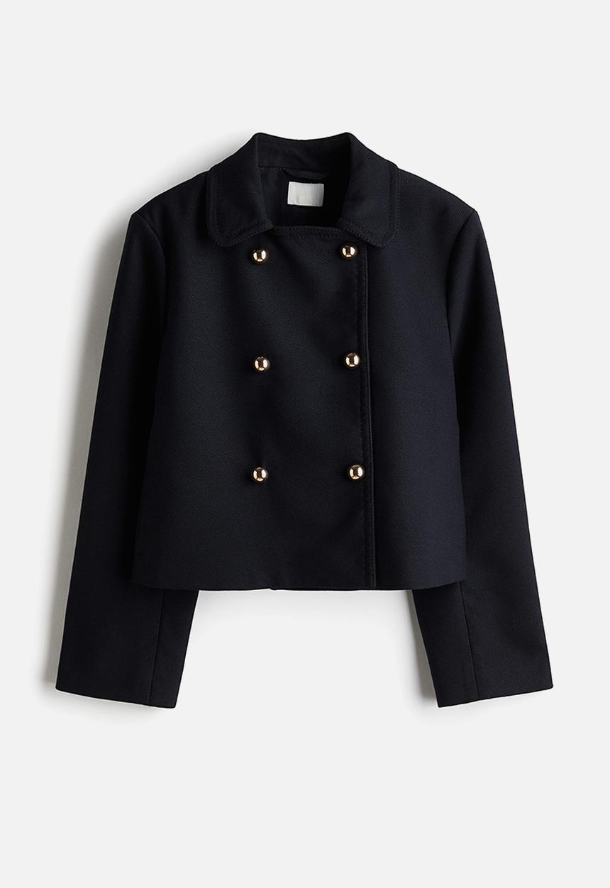 H&M - Double-breasted jacket - navy blue