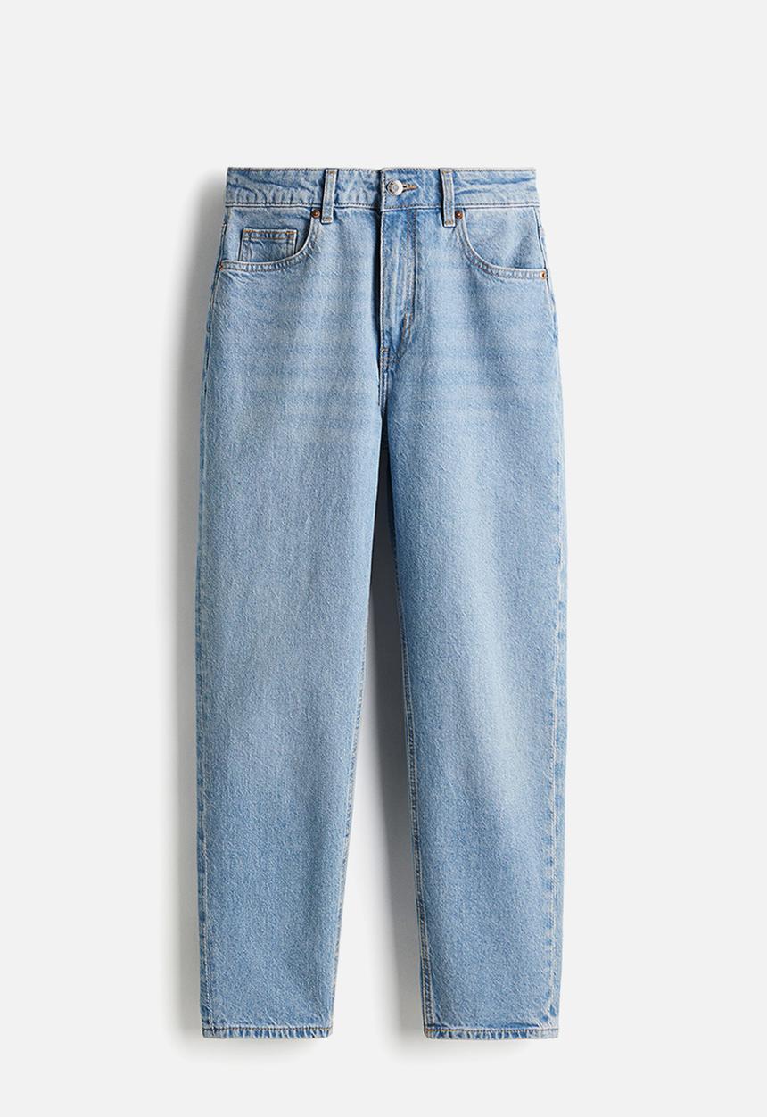 H&M - Slim mom high ankle jeans - pale denim blue